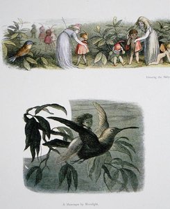 穿着小精灵和月光下的使者，来自仙境的插图：威廉·阿林汉姆和安德鲁·朗的精灵世界系列照片（另见222021） 作者 理查德·道尔